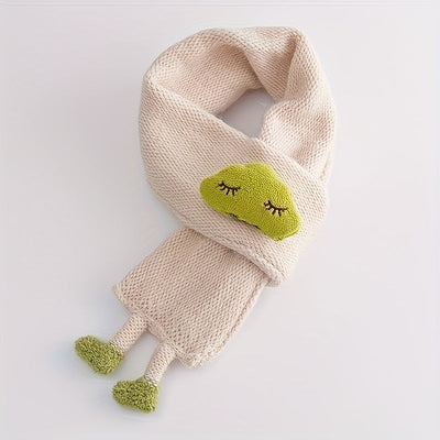 Kindersjaal, warme gebreide sjaal voor meisjes, schattige wolkenhalssjaal voor herfst en winter Kindersjaal Zachte warme gebreide halswarmer Winter klassieke sjaal voor jongens en meisjes Ritchy's Shop