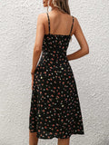 Nieuwe jurk met stippenprint en jarretels, zomerse sexy splitjurken voor dameskleding Nexora Store