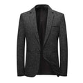 Koreaanse stijl Slim-fit enkelrijige eenknoopsjas voor kleine bedrijven Ritchy's Shop