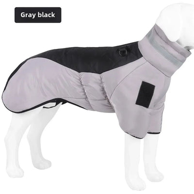 Waterdichte grote hondenjas, warme hondenkleding, winterjas, Franse hond, reflecterende hondenjas voor koud weer, sneeuwjas voor huisdieren Ritchy's Shop