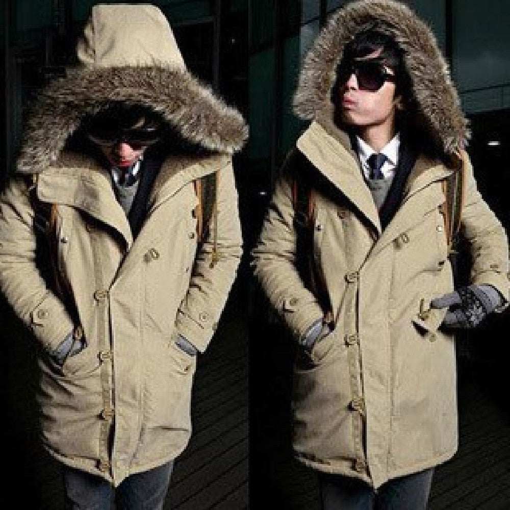 Heren warme overjas winterjas parka katoenen jassen Nexora Store