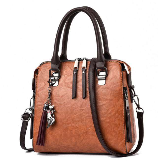 Vintage handtas voor dames, PU-leren tas met kwastjes, modieuze damestas, luxe schoudertas met grote capaciteit Ritchy's Shop
