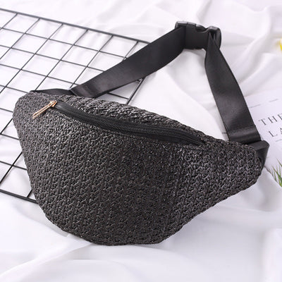 Mode Crossbody One-shoulder gebreide mini heuptas voor dames Nexora Store