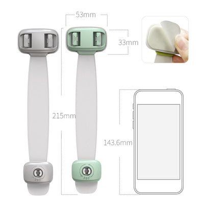 Veiligheidsslot voor baby's, anti-clip handdeur, kastsloten voor koelkast, ladekast, veilig slot voor kinderen, geen gereedschap of boren, kindveilige kastbeveiliging, ladedeursloten voor kastdeuren Ritchy's Shop