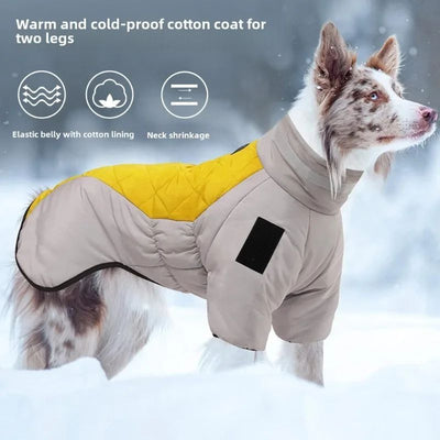 Waterdichte grote hondenjas, warme hondenkleding, winterjas, Franse hond, reflecterende hondenjas voor koud weer, sneeuwjas voor huisdieren Ritchy's Shop