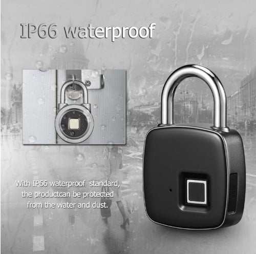 Vingerafdruk hangslot slim slot anti-diefstal deurslot buitendeur hangslot bagage slot vingerafdruk hangslot Ritchy's Shop