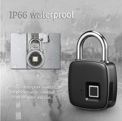 Vingerafdruk hangslot slim slot anti-diefstal deurslot buitendeur hangslot bagage slot vingerafdruk hangslot Ritchy's Shop