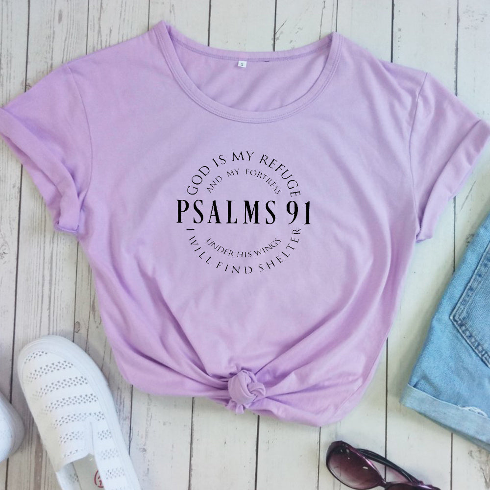 God Is My Refuge Psalms 91 Christian T Shirts Nexora Store