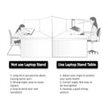 Opvouwbare laptopstandaard, ergonomische bureau-tablethouder Ritchy's Shop