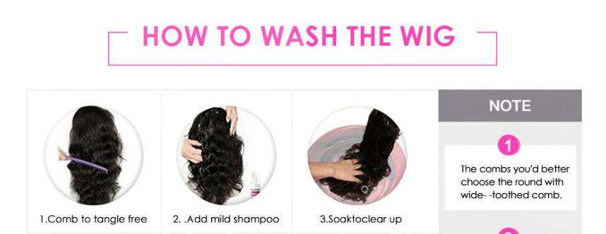 Braziliaanse watergolf hoofdband pruiken van echt haar Nexora Store