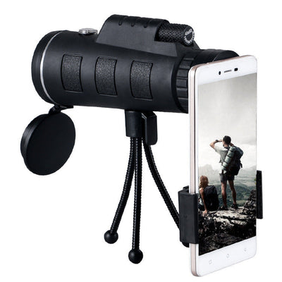 Compatibel met Apple, monoculaire telescoop, zoomscoop met kompas, telefoonclip en statief Nexora Store