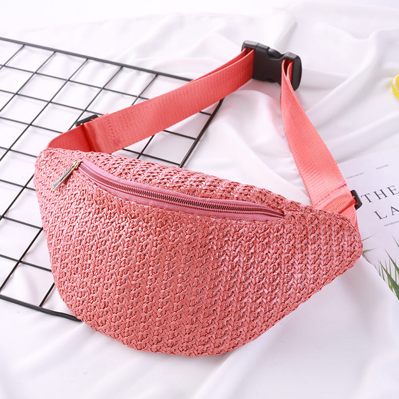 Mode Crossbody One-shoulder gebreide mini heuptas voor dames Nexora Store