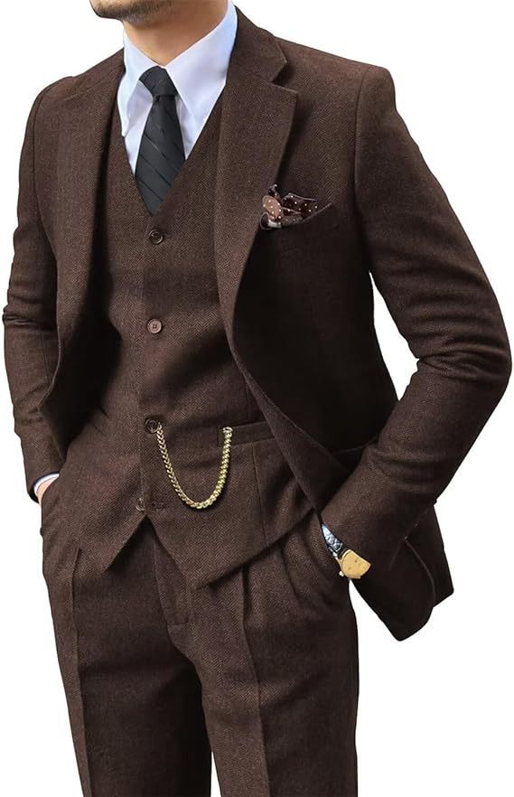 Herringbone Herenpak Slim Fit Nexora Store
