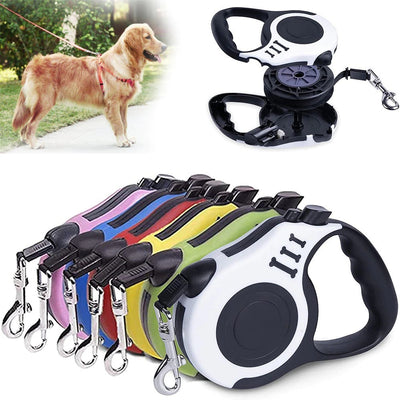 3m en 5m duurzame hondenriem, automatisch intrekbaar, nylon kattenriem, verlengstuk, puppy-uitlaatlijn, hardlooplijn, roulette voor honden, huisdierproducten Ritchy's Shop