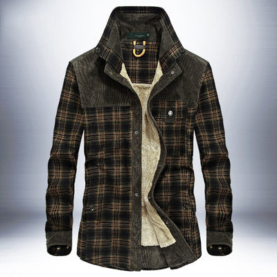 Winterjas Heren Dikke Warme Fleece Jassen Jassen Puur Katoen Geruite Jas Militaire Kleding Ritchy's Shop