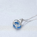 Mode S925 Zilveren Ketting Dames Ovaal Kristal Ritchy's Shop