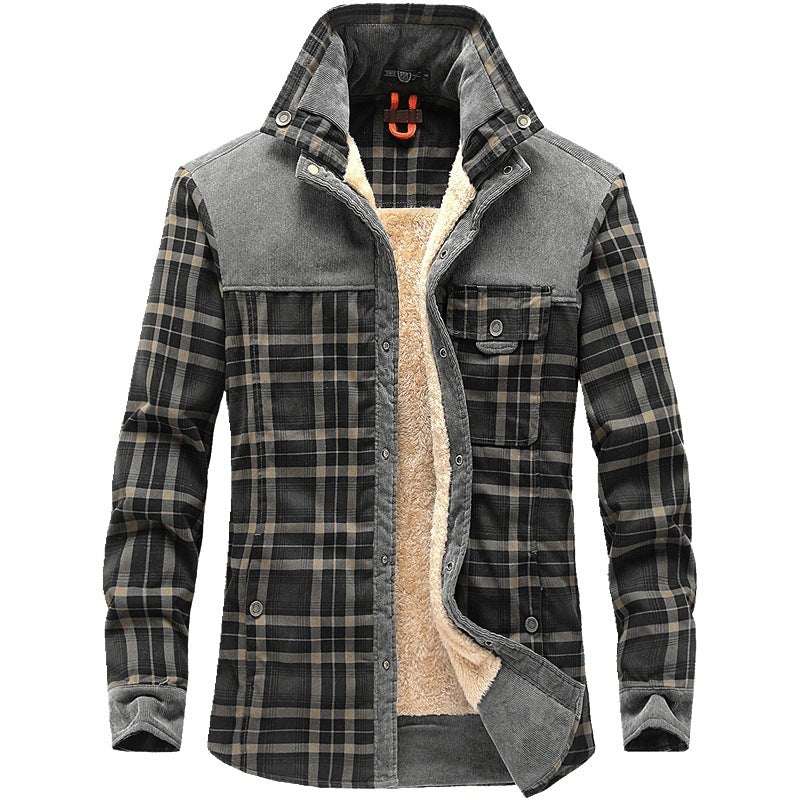 Winterjas Heren Dikke Warme Fleece Jassen Jassen Puur Katoen Geruite Jas Militaire Kleding Ritchy's Shop