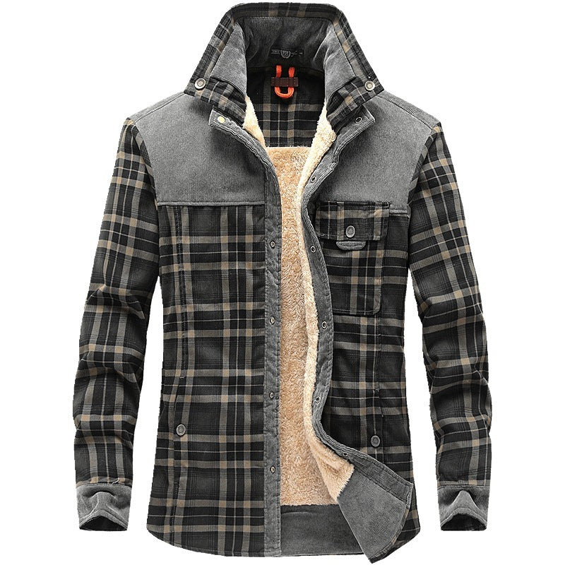 Winterjas Heren Dikke Warme Fleece Jassen Jassen Puur Katoen Geruite Jas Militaire Kleding Ritchy's Shop