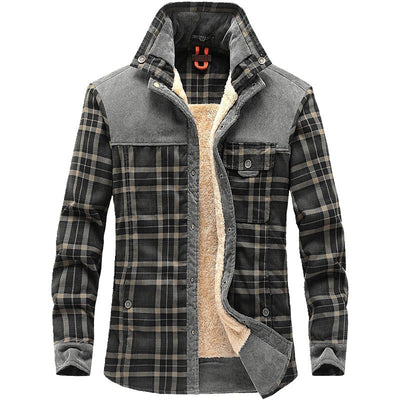 Winterjas Heren Dikke Warme Fleece Jassen Jassen Puur Katoen Geruite Jas Militaire Kleding Ritchy's Shop