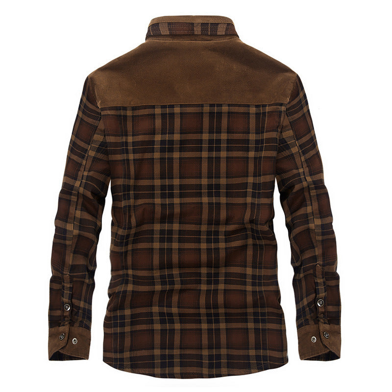 Winterjas Heren Dikke Warme Fleece Jassen Jassen Puur Katoen Geruite Jas Militaire Kleding Ritchy's Shop