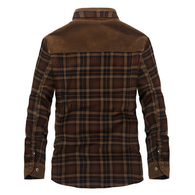 Winterjas Heren Dikke Warme Fleece Jassen Jassen Puur Katoen Geruite Jas Militaire Kleding Ritchy's Shop