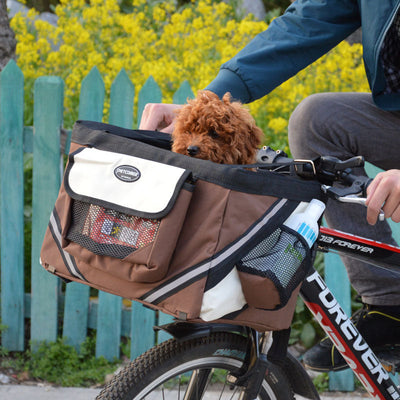 Fietsmand voor huisdieren, kat, hond, fietstas, afneembare fietsmand, stuurmand, voormand, kleine fiets voor katten en honden Ritchy's Shop