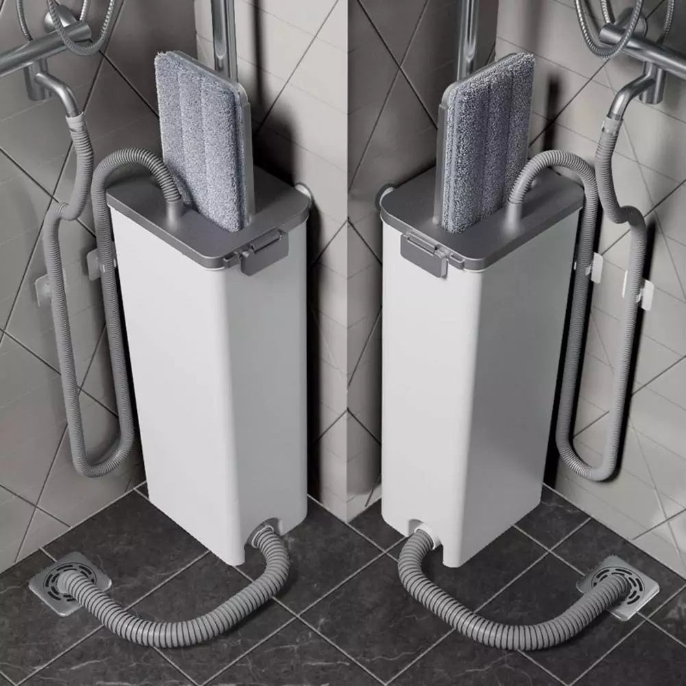 360 graden draaibare schacht, aluminiumlegering, vloerwisser en emmerset, professioneel vloerreinigingssysteem Nexora Store