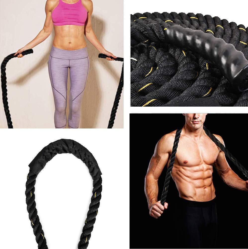 Fitness springtouw, zwaar, krachtig fitness touw, drievoudig springtouw met gewichtsdragende strengen Ritchy's Shop