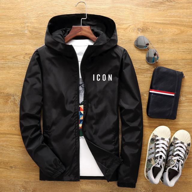 New Men's Casual Hooded Bomber Jacket Spring And Autumn Nexora Store