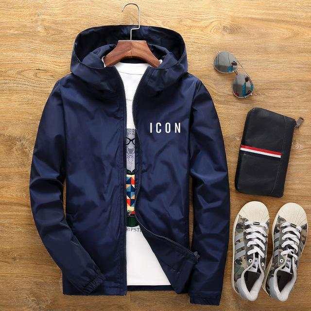 New Men's Casual Hooded Bomber Jacket Spring And Autumn Nexora Store