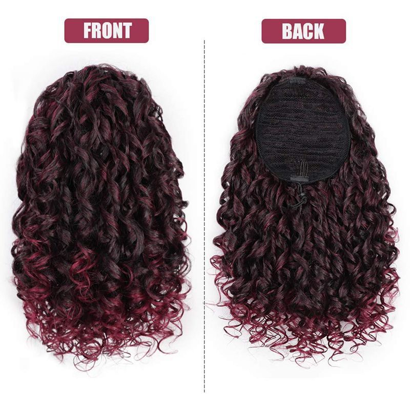 Wig Ponytail Wig Female African Small Curls Nexora Store