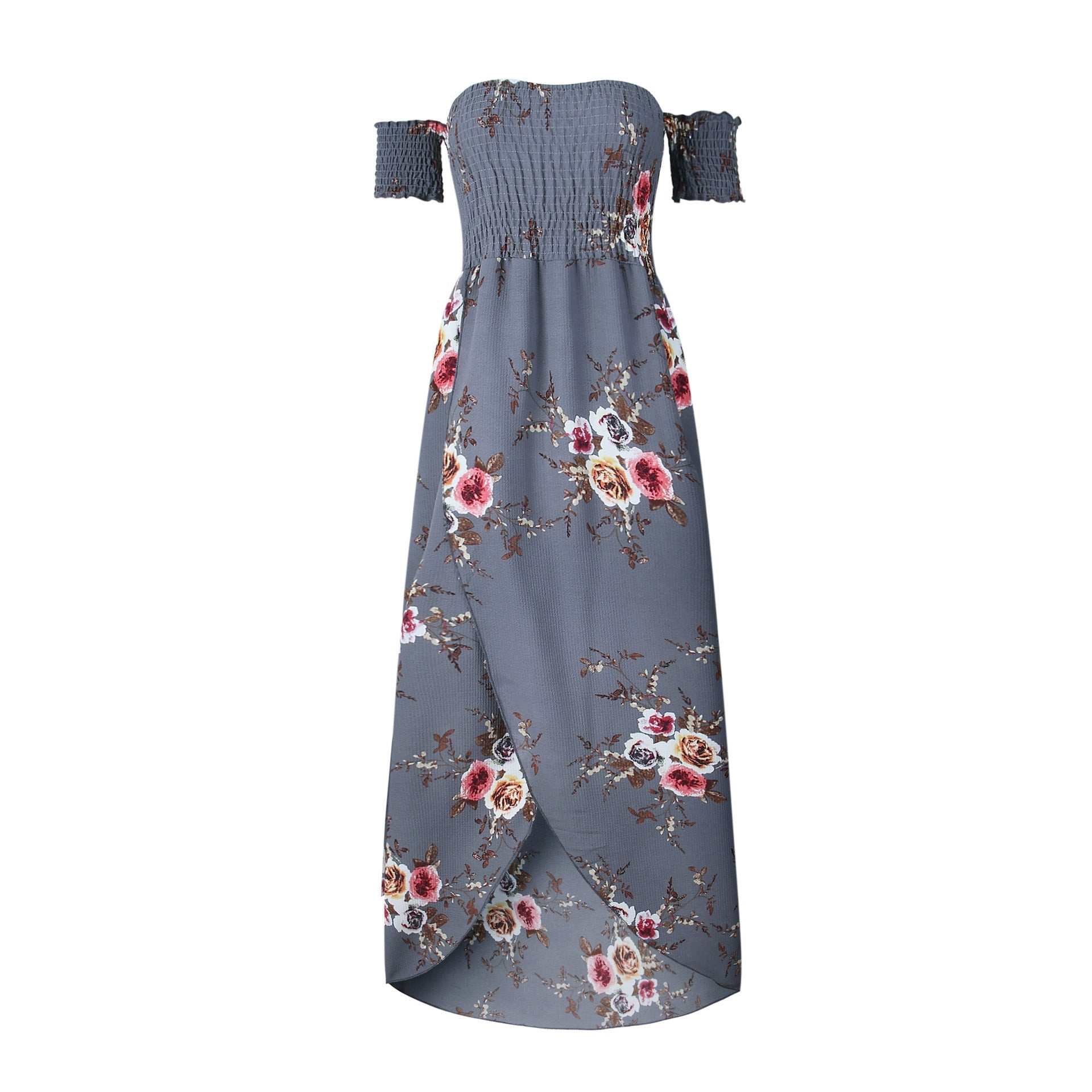 Boho-stijl lange jurk voor dames, off-shoulder strand zomerjurken Nexora Store