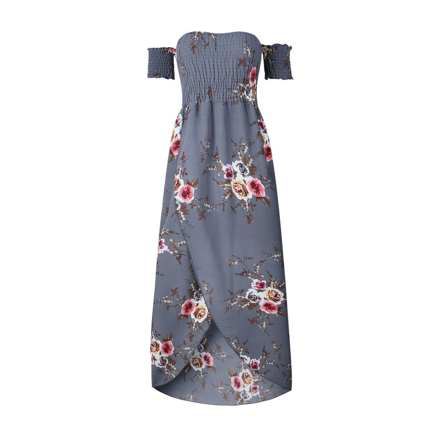 Boho-stijl lange jurk voor dames, off-shoulder strand zomerjurken Nexora Store