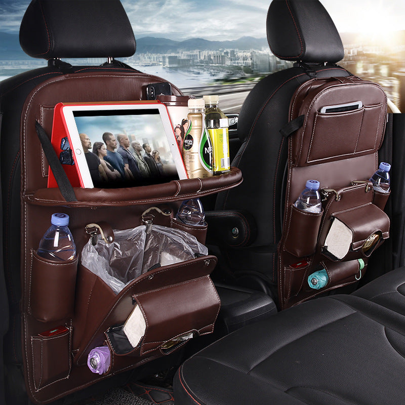 PU leren auto opbergtas Multifunctionele rugleuning opbergtas Waterdichte auto organizer Auto-interieur accessoires Nexora Store