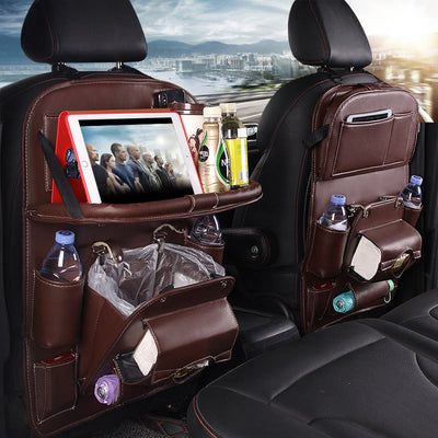 PU leren auto opbergtas Multifunctionele rugleuning opbergtas Waterdichte auto organizer Auto-interieur accessoires Nexora Store