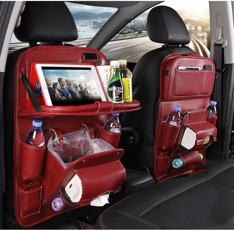 PU leren auto opbergtas Multifunctionele rugleuning opbergtas Waterdichte auto organizer Auto-interieur accessoires Nexora Store