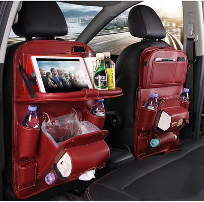 PU leren auto opbergtas Multifunctionele rugleuning opbergtas Waterdichte auto organizer Auto-interieur accessoires Nexora Store