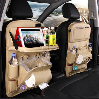 PU leren auto opbergtas Multifunctionele rugleuning opbergtas Waterdichte auto organizer Auto-interieur accessoires Nexora Store