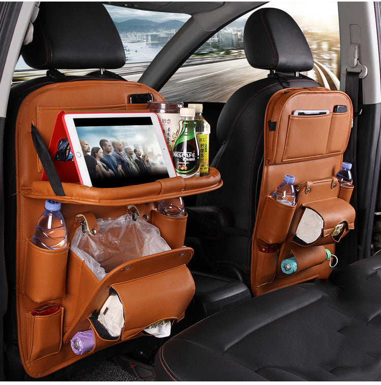 PU leren auto opbergtas Multifunctionele rugleuning opbergtas Waterdichte auto organizer Auto-interieur accessoires Nexora Store