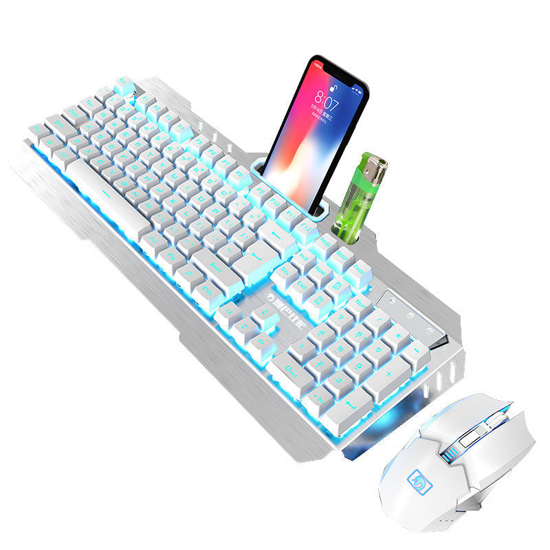 Xinmeng 670 Draadloos Oplaadbaar Toetsenbord en Muis Set Game Lichtgevende Toetsenbord en Muis Set Grensoverschrijdend Ebay Amazon Ritchy's Shop