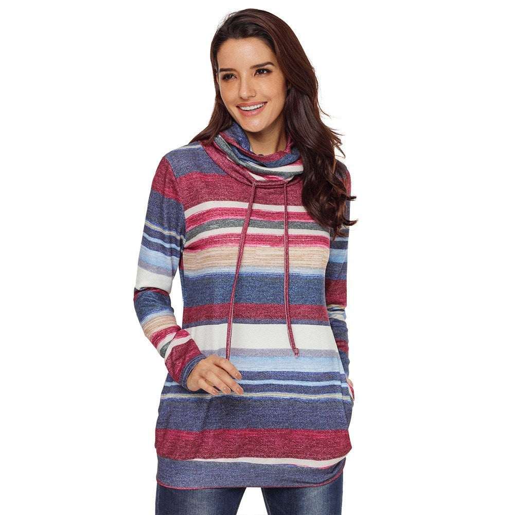 Women's splicing fleece Long sleeve Sweater Nexora Store