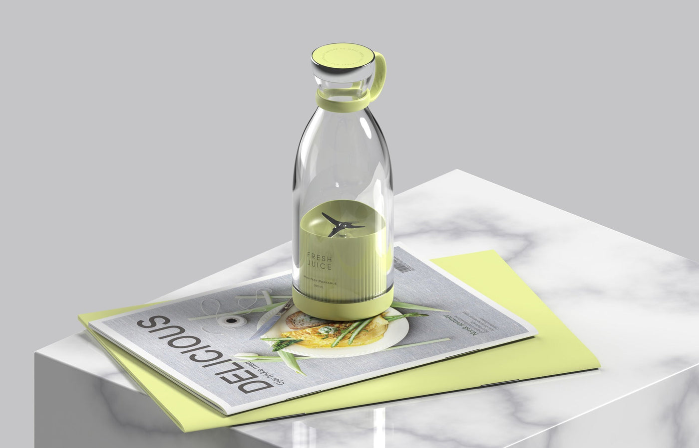 350ML elektrische sapcentrifuge, blender, mixer, USB-oplaadbaar, draagbare blender, beker, keukengereedschapsset Nexora Store