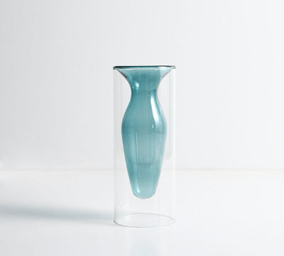 Woonaccessoires Nordic Ins Kleurrijke glazen transparante vaas Woonkamer Eettafel Gedroogde bloemen Hydrocultuur vazen Ritchy's Shop