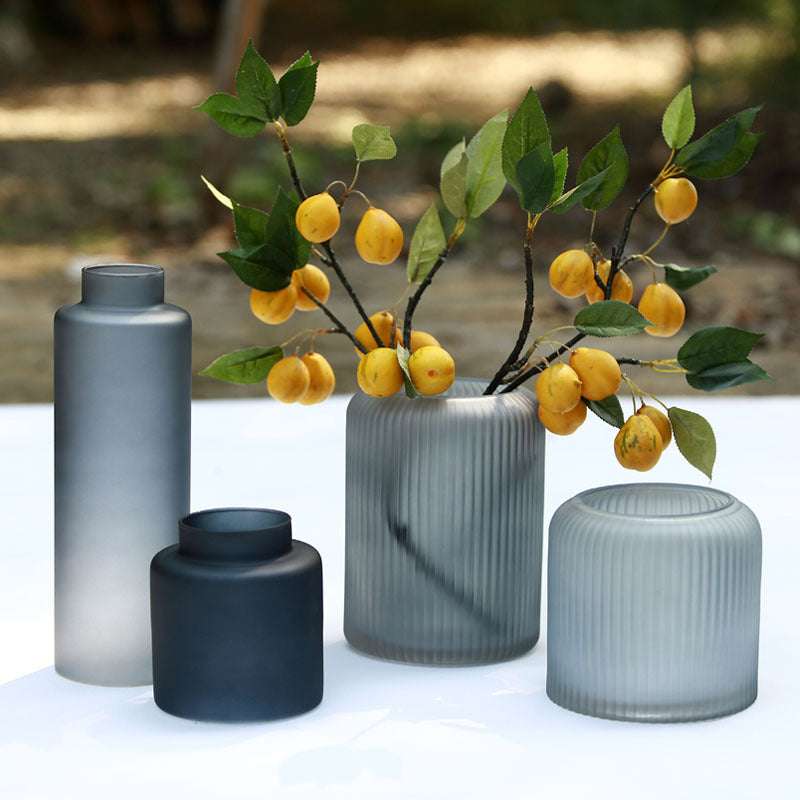 Home Moderne minimalistische glazen vazen in verschillende maten en moderne stijl voor woonkamer en veranda decoratie