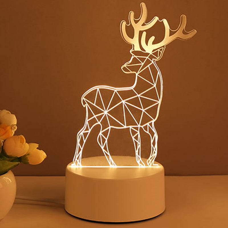 3D-lamp van acryl, USB-lednachtlampje, neonreclamelamp, kerstdecoratie voor kamerdecoratie, Valentijnsdagcadeaus Nexora Store