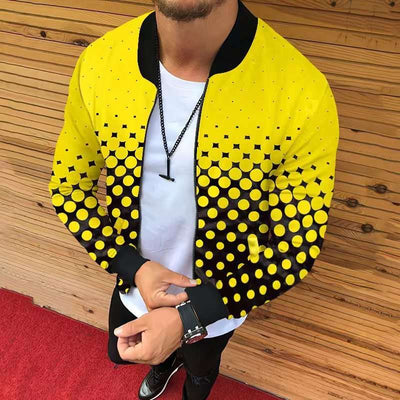 Autum Printed Casual Men's Fallwinter Jacket Coat Nexora Store