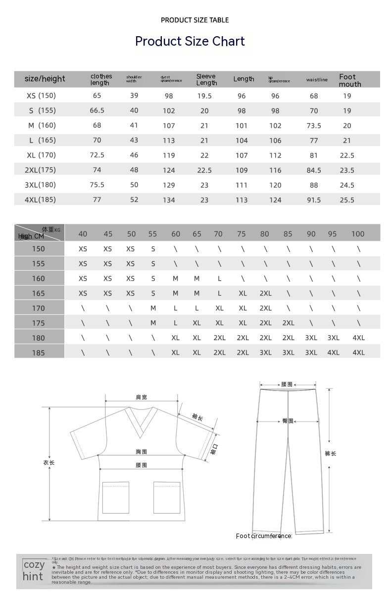 Chirurgische jas, wegwerp beschermende kleding voor huisdieren, ziekenhuiskleding, verpleegsteruniform van polyester en katoen Nexora Store