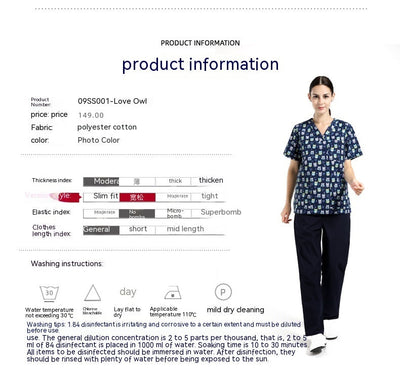 Chirurgische jas, wegwerp beschermende kleding voor huisdieren, ziekenhuiskleding, verpleegsteruniform van polyester en katoen Nexora Store