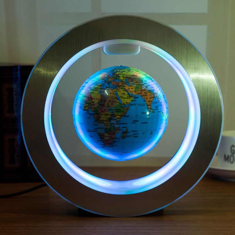 Ronde LED wereldkaart zwevende bol magnetische levitatielamp anti-zwaartekracht magie Nexora Store