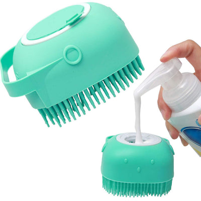 Hondenshampoo, massageborstel, kattenmassagekam, verzorgingsscrubber, doucheborstel voor het baden van kort haar, zachte siliconenborstels Ritchy's Shop